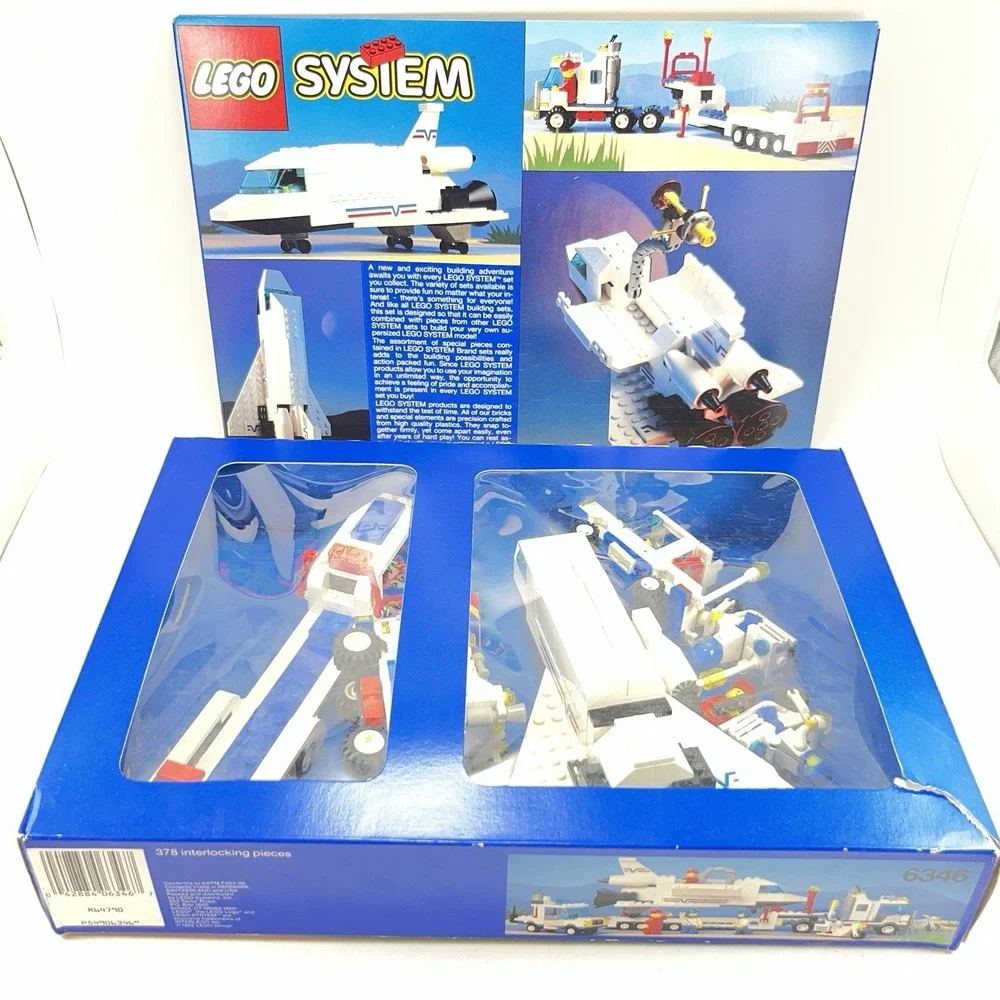 LEGO 6346 Shuttle Launching Crew Flight Manual Box Vintage Space Ship